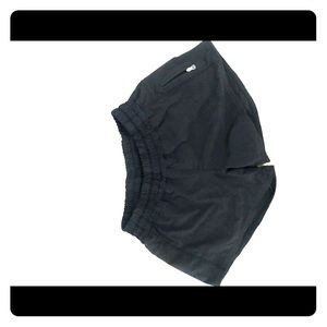 Lululemon Black Track Running shorts Sz 4 4”